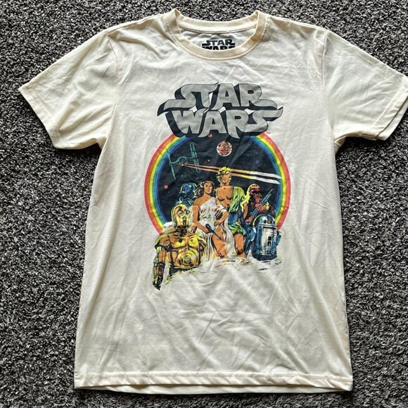Star Wars Other - Vintage Star Wars Tee Mens Medium Cream Colored Graphic Shirt